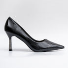 Simply Standout - Black Pencil Heel Pumps