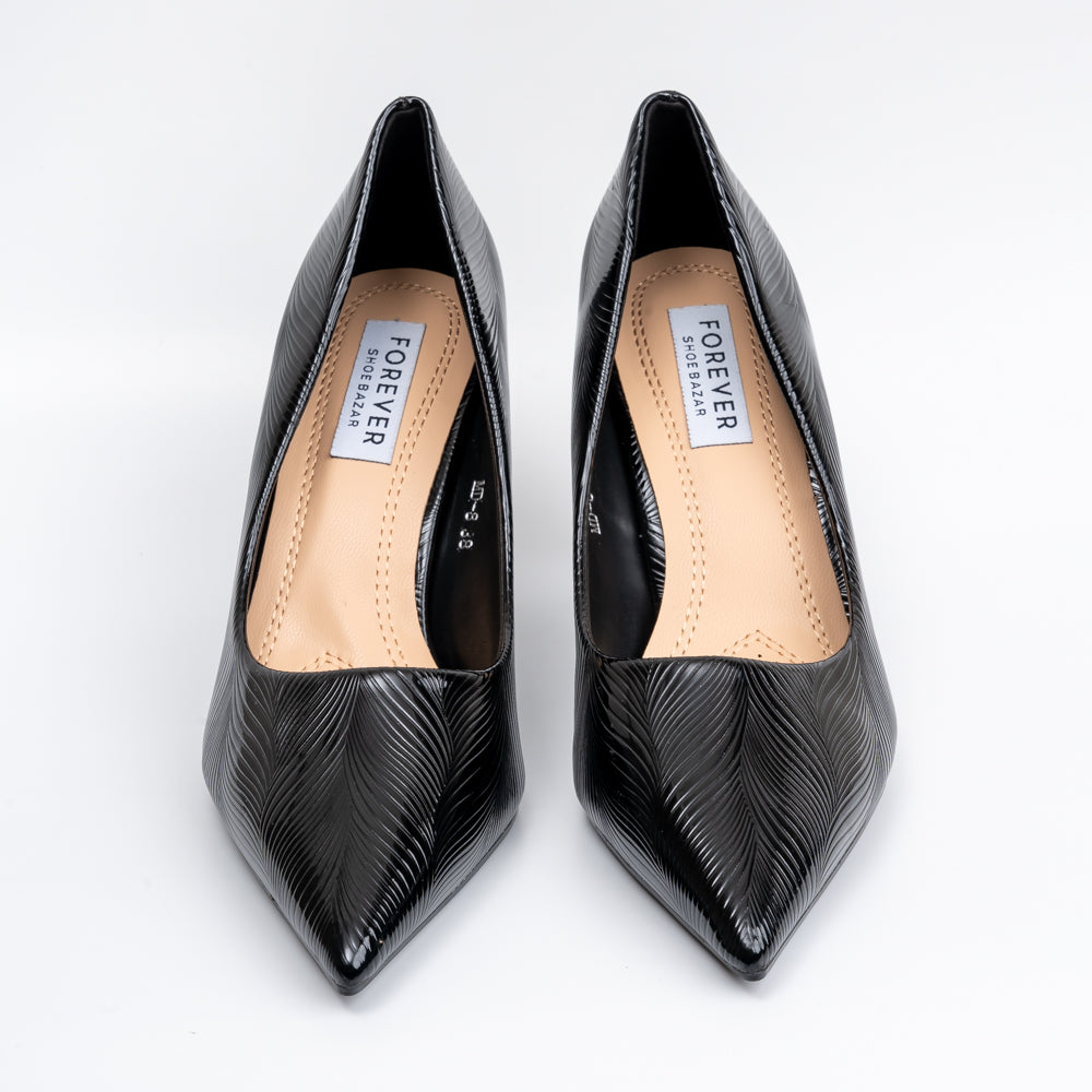 Simply Standout - Black Pencil Heel Pumps - view 5