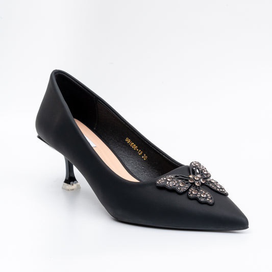 Give Me Butterflies - Black Partywear Heels