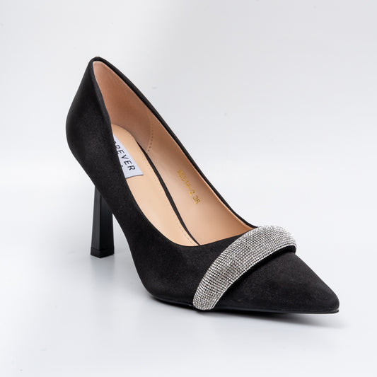 Lead The Drama - Black Partywear Heels