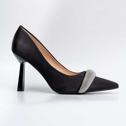 Lead The Drama - Black Partywear Heels