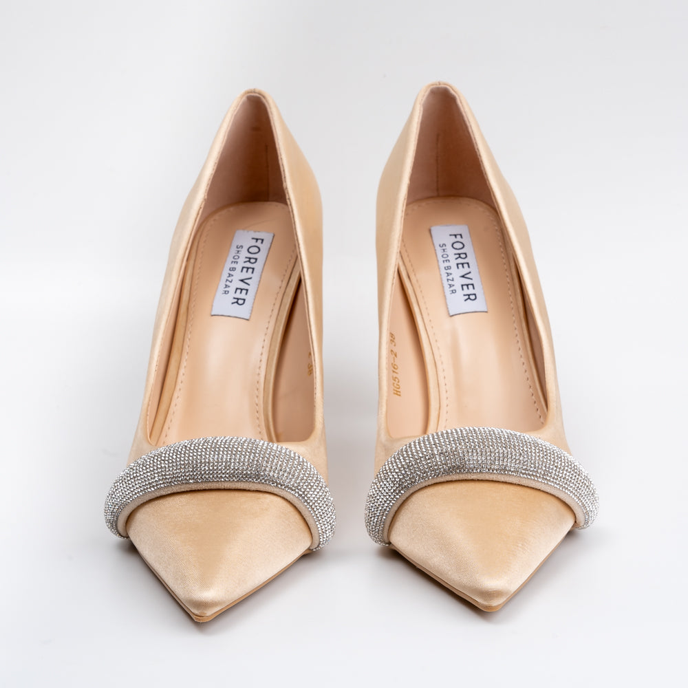 Lead The Drama - Gold Partywear Heels - view 6