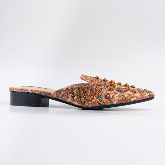 Pearly Gurly - Brown Partywear Mules