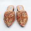Pearly Gurly - Brown Partywear Mules