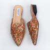 Pearly Gurly - Brown Partywear Mules