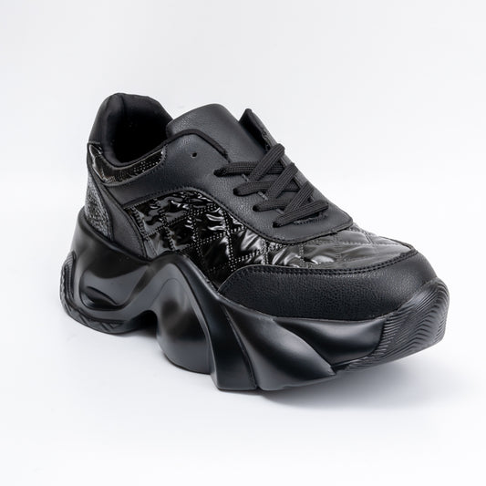 Roll Into Fun - Black Everyday Sneakers