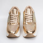 Rock The Party - Gold Partywear Sneakers . - view 5