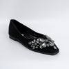 Shine Like A Diamond - Black Partywear Ballerinas