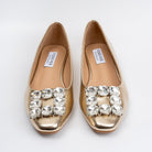 Glistening Aura - Gold Partywear Ballerinas - view 4