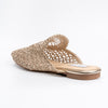 Dear Diana - Gold Crochet Mules