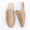 Dear Diana - Gold Crochet Mules