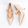 Miss Academia - Beige Formal Pencil Heels