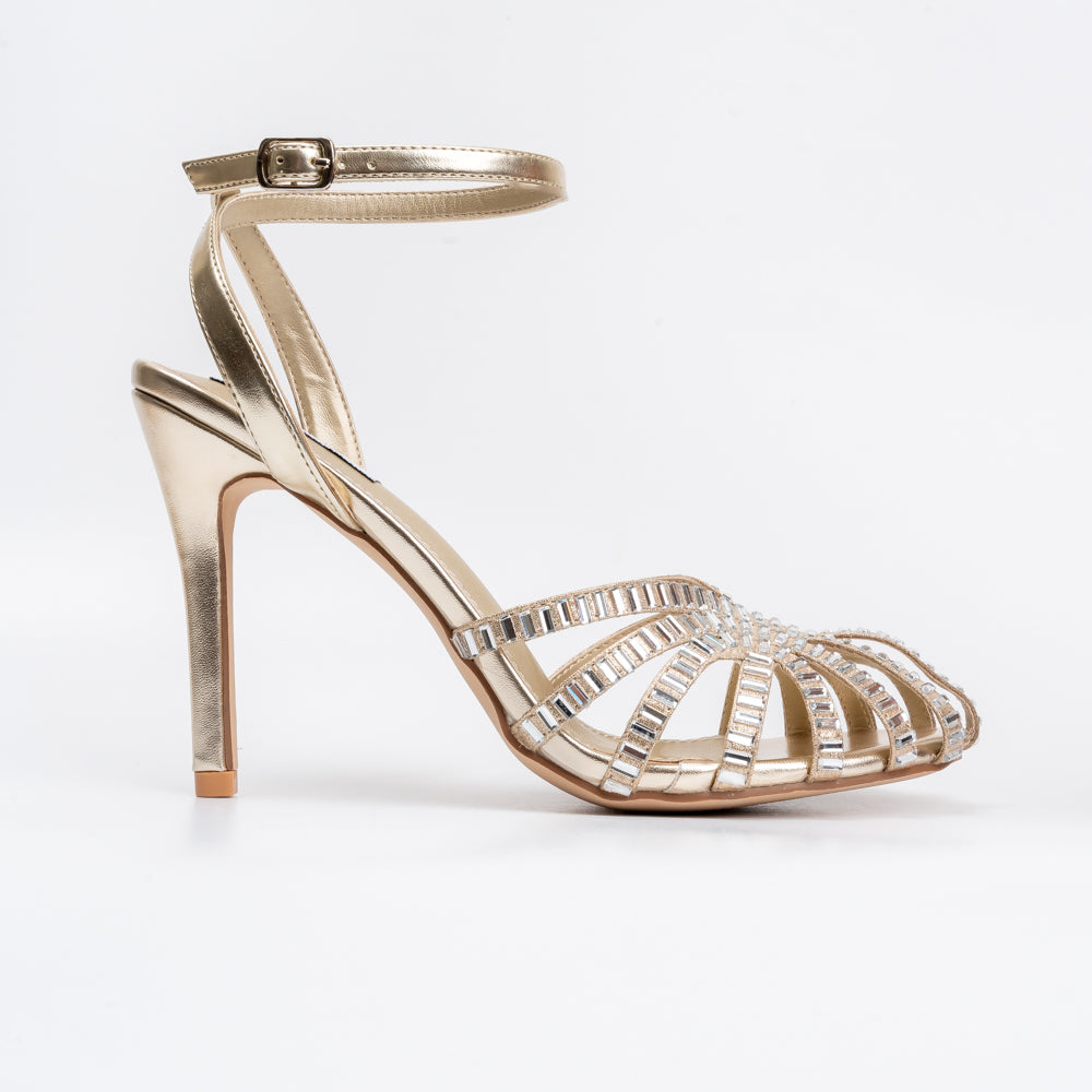 Highly Opinionated - Gold Partywear Heels