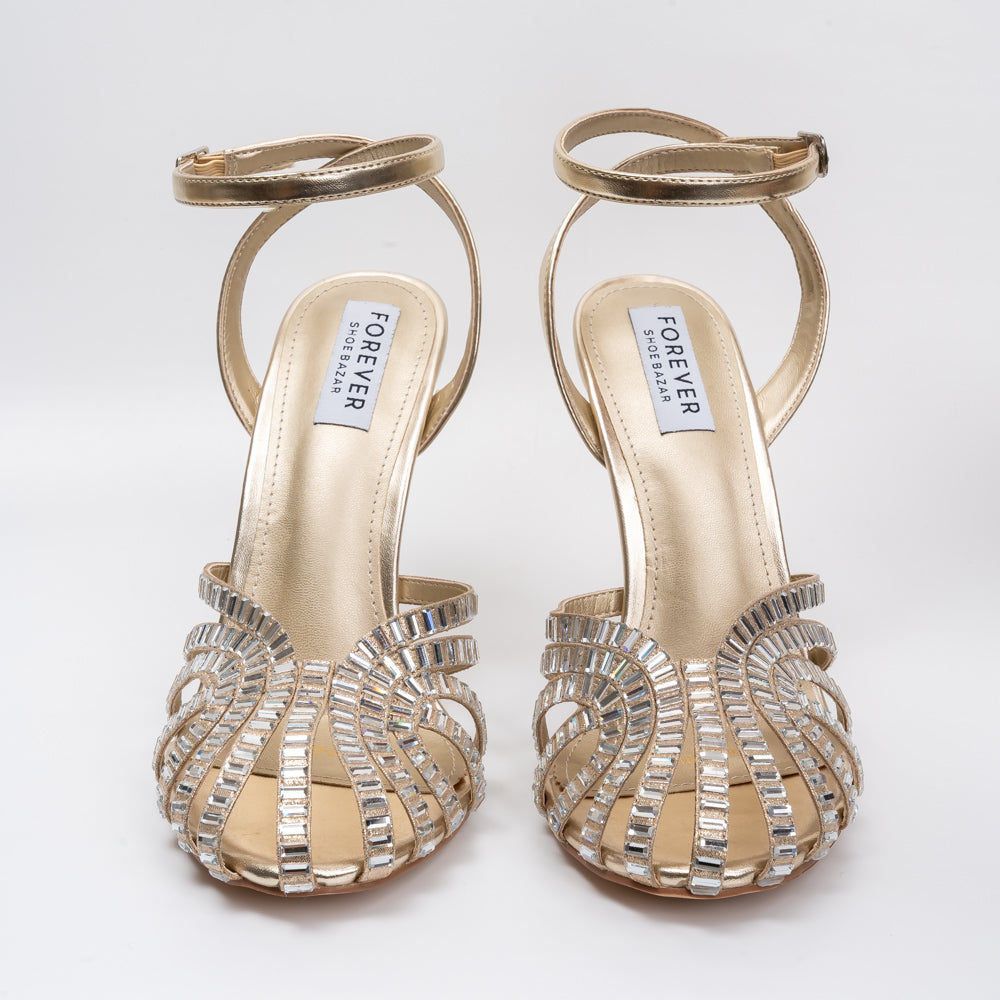 Highly Opinionated - Gold Partywear Heels - view 4