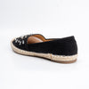 Diamante Flora - Black Embellished Partywear Loafers.
