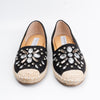 Diamante Flora - Black Embellished Partywear Loafers
