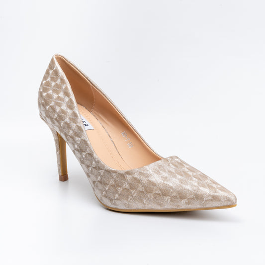 Pretty Posh-ible - Gold Partywear Stiletto Heels