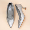 Shiny Nights - Grey Partywear Stiletto Heels