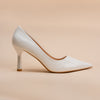 Simply Standout - White Pencil Heel Pumps