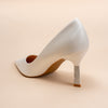 Simply Standout - White Pencil Heel Pumps