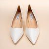 Simply Standout - White Pencil Heel Pumps