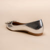 Glistening Aura - Silver Partywear Ballerinas