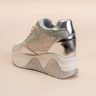 Rock The Party - Silver Partywear Sneakers . - view 6