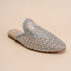 Dear Diana - Silver Crochet Mules