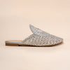 Dear Diana - Silver Crochet Mules