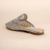 Dear Diana - Silver Crochet Mules