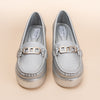 Boss Babe - Silver Partywear Loafers