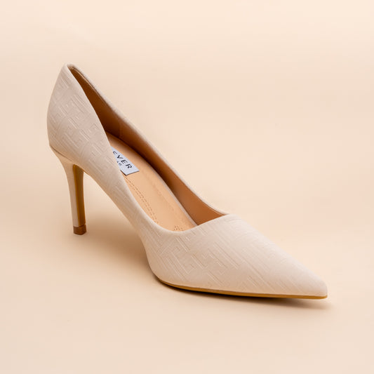 Basic Babe - Beige Stiletto Heels