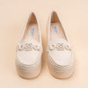 She Means Business - Beige Platform Heel Loafers