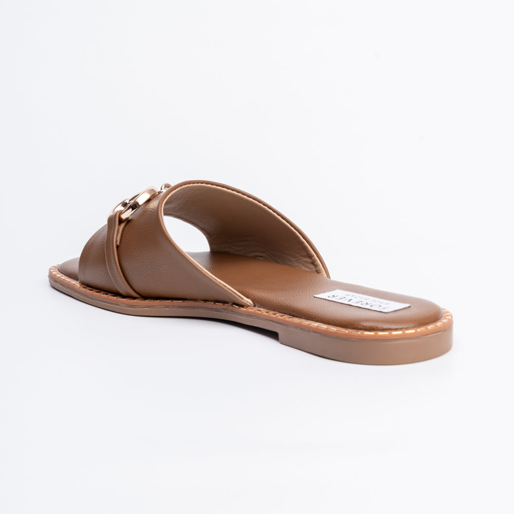 She Got Me Working! - Brown Casual Flats - view 5