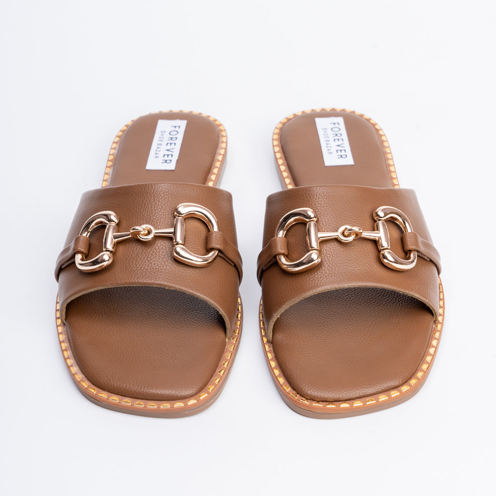 She Got Me Working! - Brown Casual Flats - view 6