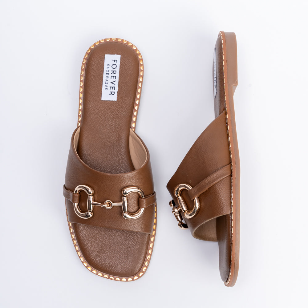 She Got Me Working! - Brown Casual Flats - view 7