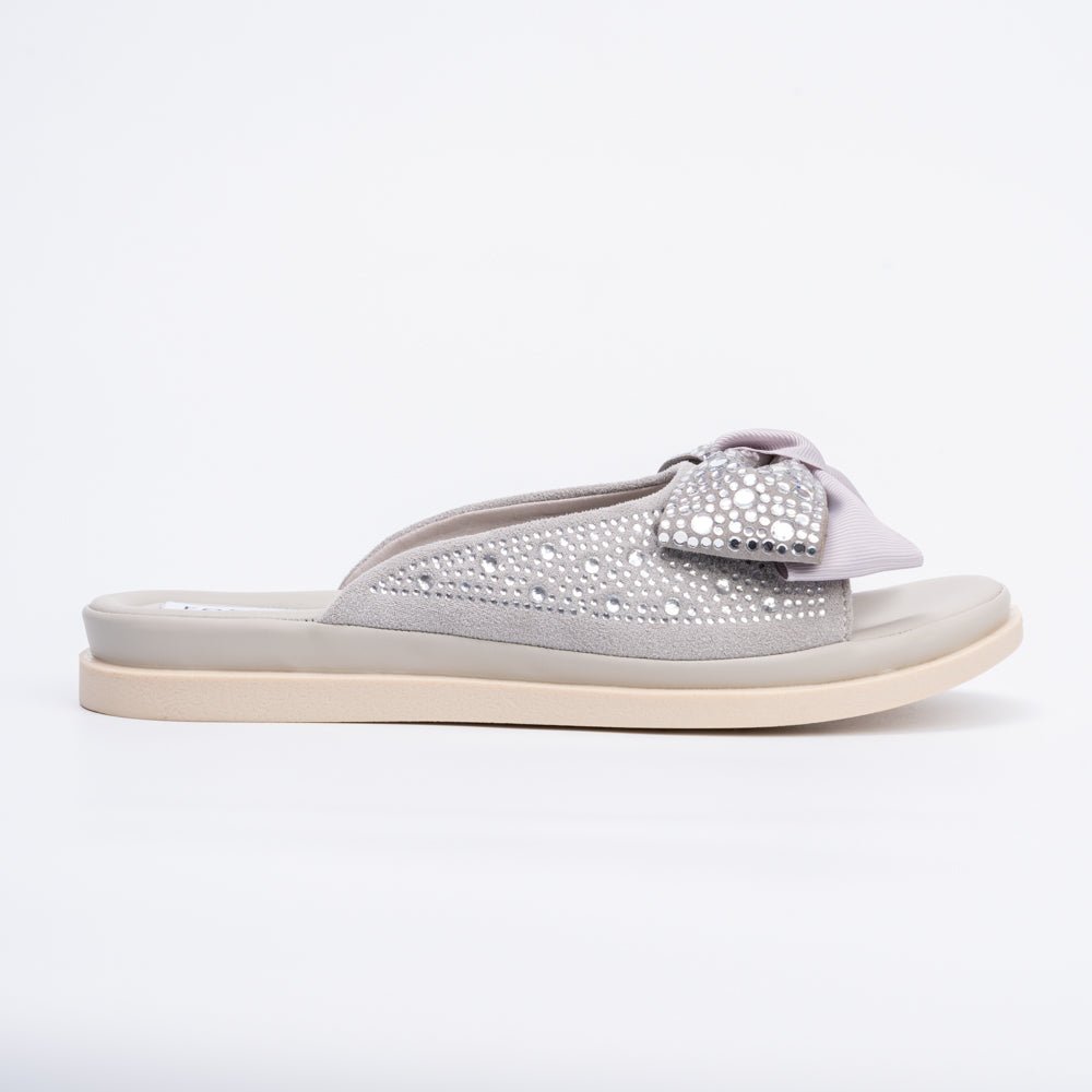 Pookie Promise - Grey Partywear Flats - view 3