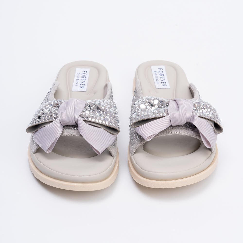 Pookie Promise - Grey Partywear Flats - view 6