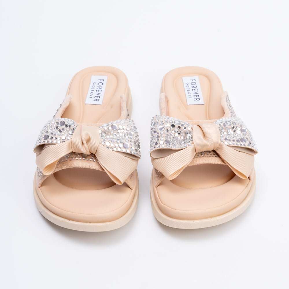 Pookie Promise - Beige Partywear Flats - view 6