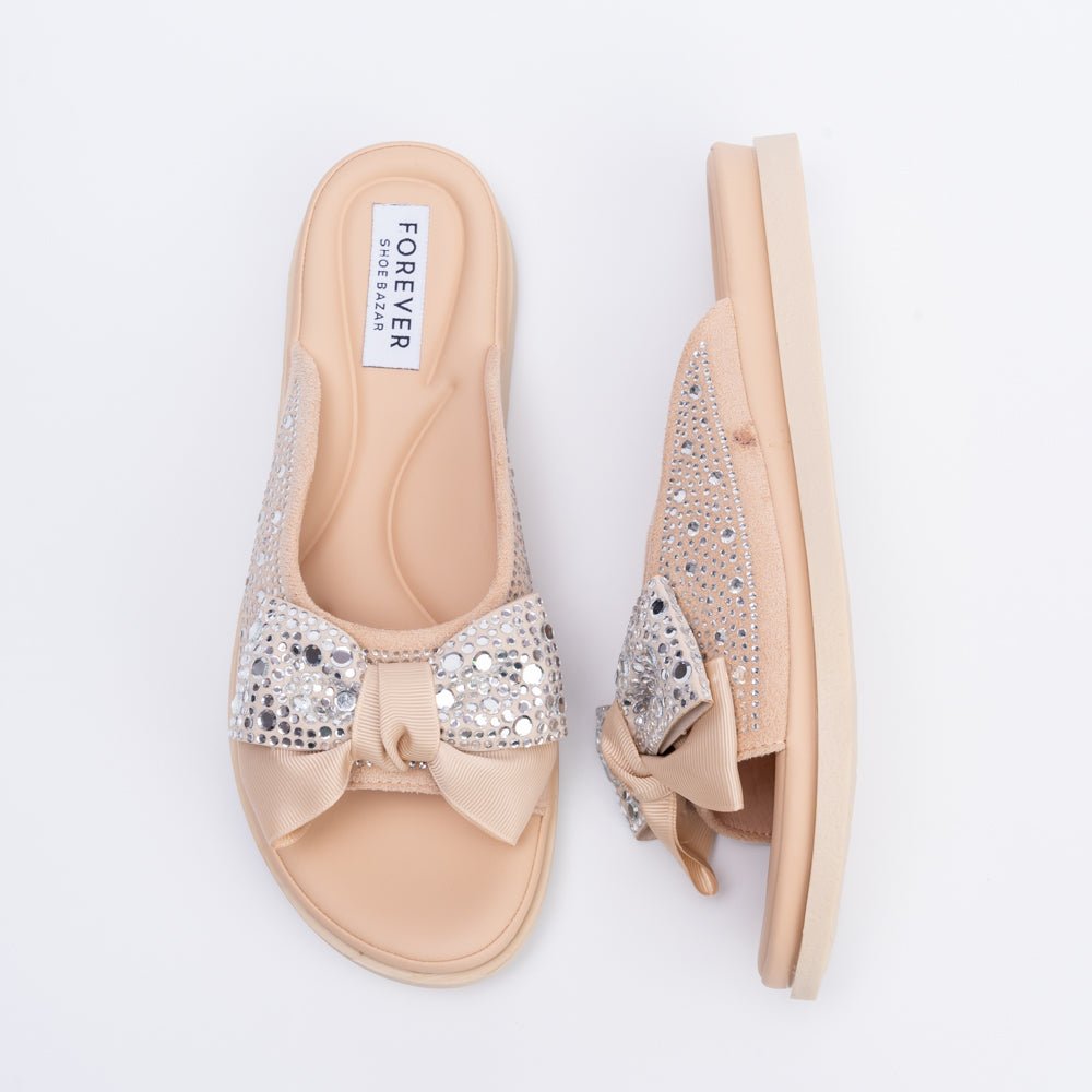 Pookie Promise - Beige Partywear Flats - view 7