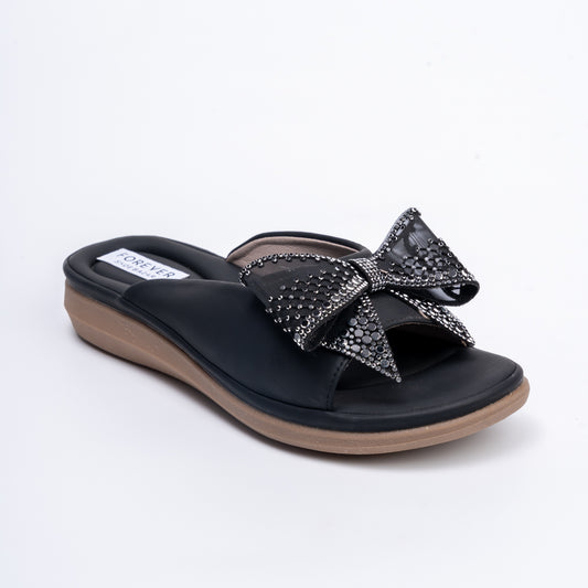 Walking Beauty - Black Casual Flats