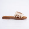 It's Casual Only - Beige Crochet Flats