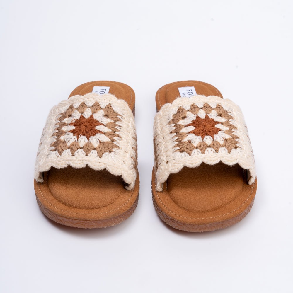 It's Casual Only - Beige Crochet Flats - view 6