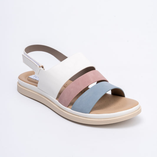 Back To The Stone Age - White Casual Sandal