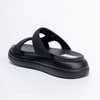 Eleven On Ten - Black Casual Slipper with Rhinestones