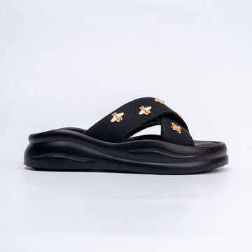 Bee-lieve In Yourself - Black Cross Slides