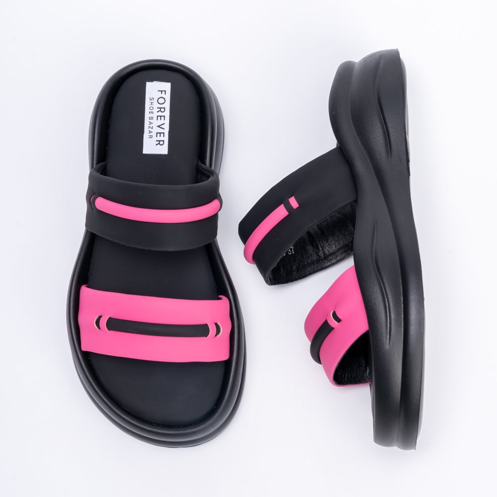 Love 'Em Curves - Fushia Casual Slipper - view 7