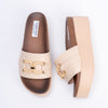 Couch Potato - Beige Casual Platform Heel