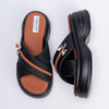 Nothing's Comfier - Black Casual Platform Heel