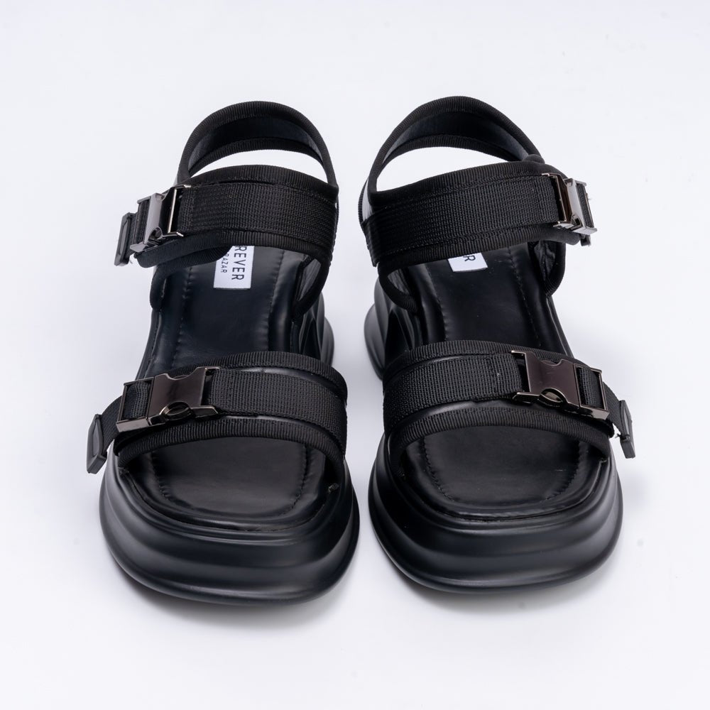 Ferociously Fashionable - Black Casual Sandal - view 7